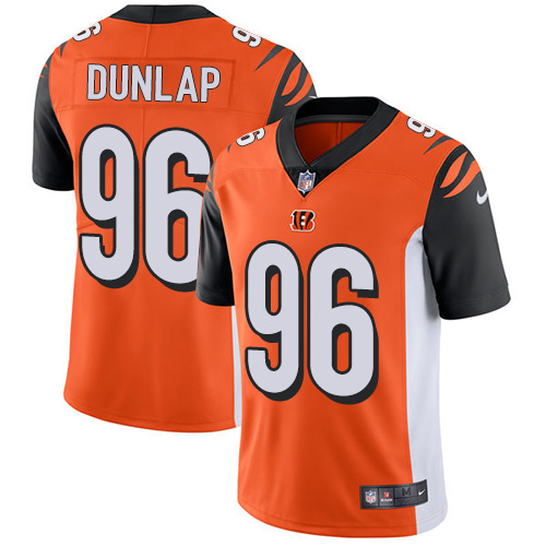 2019 men Cincinnati Bengals #96 Dunlap orange Nike Vapor Untouchable Limited NFL Jersey->cincinnati bengals->NFL Jersey